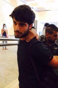 الشرطة تعتقل طالب اثناء مظاهرة ضد تجنيد العرب في الجامعة العبرية في القدس ٢٩ ابريل ٢٠١٤ (مقدمة من حلا مرشود)