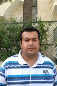راتب ابو قرينات من المتظاهرين من اجل النقب في القدس 29 مارس 2015  (بعدسة الحانان ميلر)