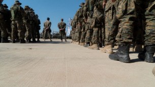 افراد وحدة ’ايغوز’ يشاركون في تدريب عسكري في قبرص، يونيو 2017 (IDF Spokesperson’s Unit)