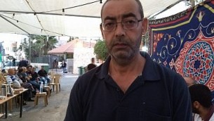 زهير عثمان، والد يوسف عثمان، الذي قُتل في هجوم وقع في 26 سبتمبر، 2017. (Dov Lieber / Times of Israel) 