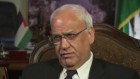 كبير المفاوضين الفلسطينيين صائب عريقات. (لقطة شاشة من YouTube) 