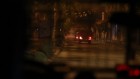 مركبة عسكرية في شارع في قلقيلية، 14 يناير 2016. مع مغادرة المركبات العسكرية للبلدة، قام بعض السكان برشقها بالحجارة، بدون التسبب بأي ضرر. تم نقل ثلاثة المشتبهين الذين اعتقلتهم فرقة ’تايغر’ الى الشرطة في ذلك الصباح (Judah Ari Gross/Times of Israel)