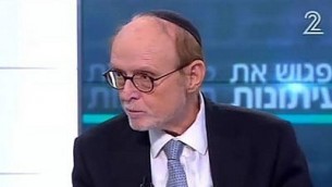 المحامي يعكوف وينروث على قناة الثانية في "لقاء الصحافة"، 26 نوفمبر 2016. (screen capture)