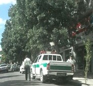 گارد موسم به "ضدشورش" در برخی از خیابان‌های کرمانشاه 