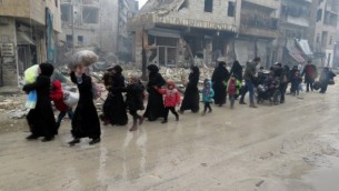 ‌ ساکنان سوریه، در حال فرار از خشونت‌های موجود