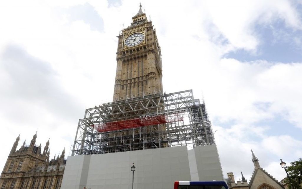Big Ben Bell Falls Silent For Repairs The Times Of Israel
