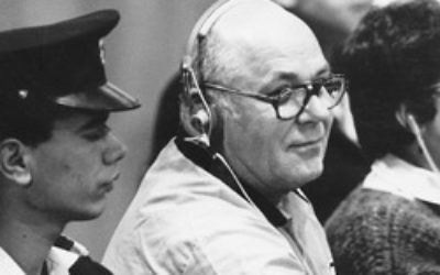 Former Nazi camp guard John Demjanjuk at an earlier trial. Photo: AJN file