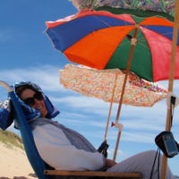 Yael Rothschild relaxes on the beach at Frankston, Victoria, in January 2010. Photo entered by Michelle Sobel. Yael Rothschild relaxes on the beach at Frankston, Victoria, in January 2010. Photo entered by Michelle Sobel.