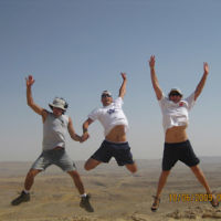 Jumping for joy … Ryan Winston and friends at Machtesh Ramon in the Negev, Israel, in June 2009. Photo entered by Nicki Winston of Caulfield, Victoria. Jumping for joy … Ryan Winston and friends at Machtesh Ramon in the Negev, Israel, in June 2009. Photo entered by Nicki Winston of Caulfield, Victoria.
