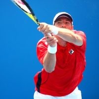 Israel's Jonathan Erlich in action in the men’s doubles at the Australian Open 2010. Photo: Peter Haskin Israel's Jonathan Erlich in action in the men’s doubles at the Australian Open 2010. Photo: Peter Haskin