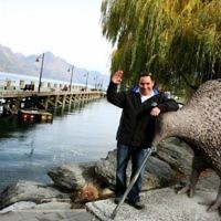 QUEENSTOWN, NEW ZEALAND. Photographer Ingrid Shakenovsky comments: By positioning your subject next to an iconic symbol, the photo is instantly recognisable as having been taken in New Zealand. The pier in the background has an eye-catching perspective.