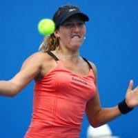 Israeli tennis player Shahar Peer during her first-round victory at the Australian Open on January 20. Photo: Peter Haskin Israeli tennis player Shahar Peer during her first-round victory at the Australian Open on January 20. Photo: Peter Haskin