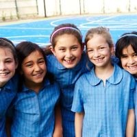 Sholem Aleichem College. Rachel Kochen, Libby Barzilay-Yusef, Eden Abrahamov, Dana Kaufman and Adva Glickman