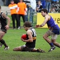 5-9-10. AJAX v Beaumaris. VAFA 2nd Semi Final at Trevor Barker Oval, Sandringham. Photo: Peter Haskin. 5-9-10. AJAX v Beaumaris. VAFA 2nd Semi Final at Trevor Barker Oval, Sandringham. Photo: Peter Haskin.
