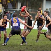 5-9-10. AJAX v Beaumaris. VAFA 2nd Semi Final at Trevor Barker Oval, Sandringham. Photo: Peter Haskin. 5-9-10. AJAX v Beaumaris. VAFA 2nd Semi Final at Trevor Barker Oval, Sandringham. Photo: Peter Haskin.
