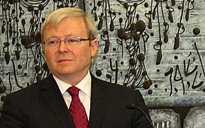 Foreign Minister Kevin Rudd.