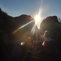 Annie Casper of Cremorne, NSW, entered this sunset photo taken on the top of Table Mountain, Cape Town, South Africa in January 2011.