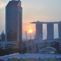 Annie Casper of Cremorne, NSW, entered this sunset photo taken in Singapore in January 2011.