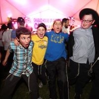 Having fun at previous Chanukah celebrations. Photo: Peter Haskin