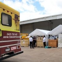 Chabad of RARA deliver goods to the flood victims of Toowoomba. Photo: Dalia Sable Chabad of RARA deliver goods to the flood victims of Toowoomba. Photo: Dalia Sable
