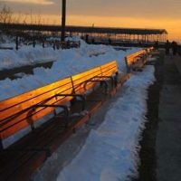 Simi Lewin of Brighton entered this photo of sunrise in Manhattan.