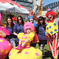 Succot fun in the shadow of the Sydney Harbour Bridge. Photo: Ingrid Shakenovsky