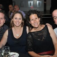Snooker dinner 2010. Seon & Yuz Rozenblum & Dana & Antony Michael