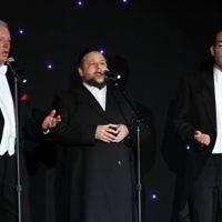 Symphony for the Soul II at Caulfield Shul. From left: Shimon Farkas, Yitzchak Meir Helfgot, Dov Farkas. Photo: Peter Haskin