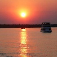 George Golvan of North Caulfield, Victoria entered this photo taken at sunset at Victoria Falls, Zambia during a Zambezi river cruise in September 2010.