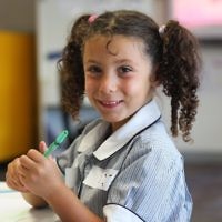 First day of school 2011. Gandel Besen House. Mia Zeilinski. Photo: Peter Haskin