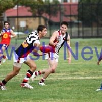 AJAX football. Round 1, 2011 vs Fitzroy. 9-4-11. Photo: Peter Haskin