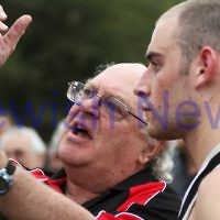 AJAX football. Round 1, 2011 vs Fitzroy. 9-4-11. Photo: Peter Haskin