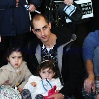 Solidarity rally at Caulfield Park Pavillion to mark 5 years of Gilad Shalit in captivity. Photo: Peter Haskin