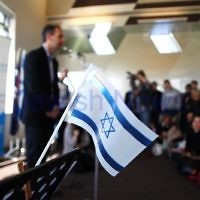 Solidarity rally at Caulfield Park Pavillion to mark 5 years of Gilad Shalit in captivity. David Southwick, State Liberal Member for Caulfield. Photo: Peter Haskin