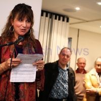 17-7-11. Opening of the Lex Mrocki "Seen and Unseen" photographic exhibtion at Melbourne's Jewish Museum. Freydi Mrocki. Photo: Peter Haskin