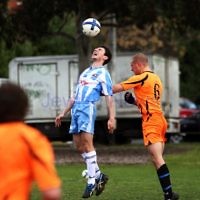 24-7-11. North Caulfield Maccabi v Nunawading City. Photo: Peter Haskin