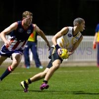 13-8-11. AFL International Cup, Blacktown, Sydney. Peace Team v USA. Photo: Ofer Levy 13-8-11. AFL International Cup, Blacktown, Sydney. Peace Team v USA. Photo: Ofer Levy