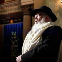 14-8-11. Induction of Rabbi Yaakov Glasman as Chief Minister of St Kilda Hebew Congregation. Rabbi Philip Heilbrunn. Photo: Peter Haskin 14-8-11. Induction of Rabbi Yaakov Glasman as Chief Minister of St Kilda Hebew Congregation. Rabbi Philip Heilbrunn. Photo: Peter Haskin