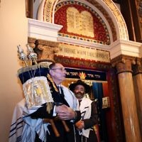 14-8-11. Induction of Rabbi Yaakov Glasman as Chief Minister of St Kilda Hebew Congregation. Photo: Peter Haskin 14-8-11. Induction of Rabbi Yaakov Glasman as Chief Minister of St Kilda Hebew Congregation. Photo: Peter Haskin