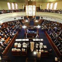 14-8-11. Induction of Rabbi Yaakov Glasman as Chief Minister of St Kilda Hebew Congregation. Photo: Peter Haskin 14-8-11. Induction of Rabbi Yaakov Glasman as Chief Minister of St Kilda Hebew Congregation. Photo: Peter Haskin