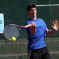 20-8-11. Maccabi Tennis pennant finals. Luke Goldberg. Photo: Peter Haskin 20-8-11. Maccabi Tennis pennant finals. Luke Goldberg. Photo: Peter Haskin