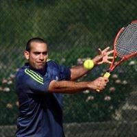 20-8-11. Maccabi Tennis pennant finals. Asaf Nagar. Photo: Peter Haskin 20-8-11. Maccabi Tennis pennant finals. Asaf Nagar. Photo: Peter Haskin