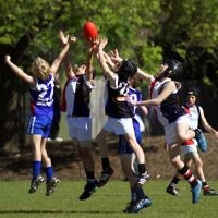 28-8-11. AJAX U 11 Comets grand final v East Malvern. Photo: Peter Haskin
