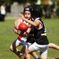 28-8-11. AJAX U 11 Comets grand final v East Malvern. Photo: Peter Haskin