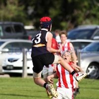 28-8-11. AJAX Under 12 Jets premiers 2011, defeating Mordialloc Braeside. Ward Williams. Photo: Peter Haskin