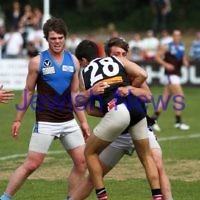 17-9-11. AJAX 2nds defeat Ormond in the grand final at Trevor Barker Oval, Sandringham. Photo: Peter Haskin
