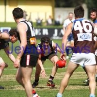 17-9-11. AJAX 2nds defeat Ormond in the grand final at Trevor Barker Oval, Sandringham. Photo: Peter Haskin