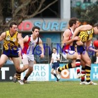 17-9-11. AJAX  defeats Werribee in the C Section grand final at Trevor Barker Oval, Sandringham.  Photo: Peter Haskin