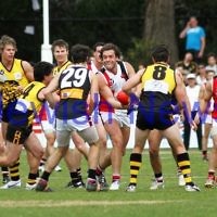 17-9-11. AJAX  defeats Werribee in the C Section grand final at Trevor Barker Oval, Sandringham.  Photo: Peter Haskin