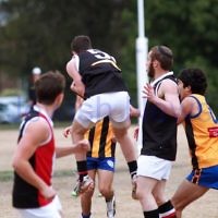 AJAX U 17 Premiers v St Bernards. Photo: Peter Haskin